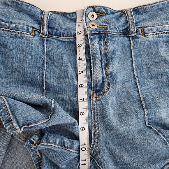 Anthropologie Pilco Hi Rise Pintucked Denim Shorts Size 29 - Picture 4 of 12